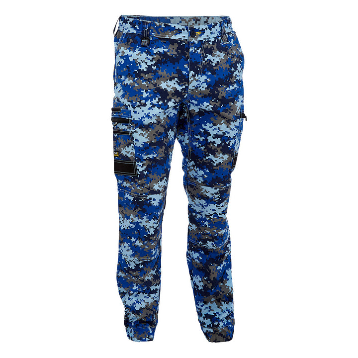 Bisley BPC6337 FLX & Move Stretch Camo Cargo Pants Marine Digital Front