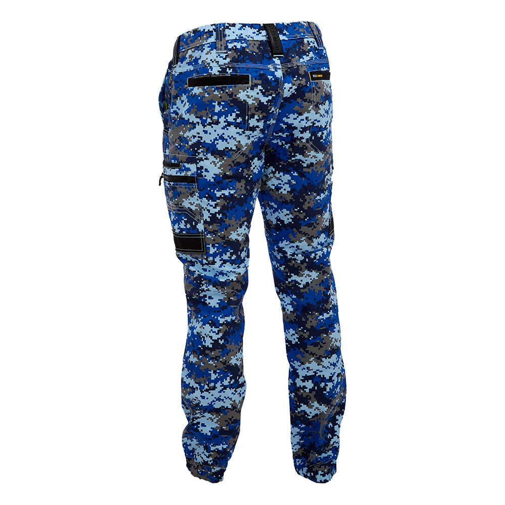 Bisley BPC6337 FLX & Move Stretch Camo Cargo Pants Marine Digital Back