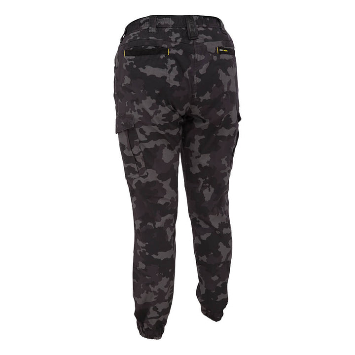 Bisley BPCL6337 Women's Flx & Move Stretch Camo Cargo Pants - Limited Edition Charcoal Camo Back