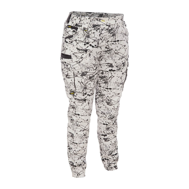 Bisley BPCL6337 Women's Flx & Move Stretch Camo Cargo Pants - Limited Edition Charcoal Camo Front