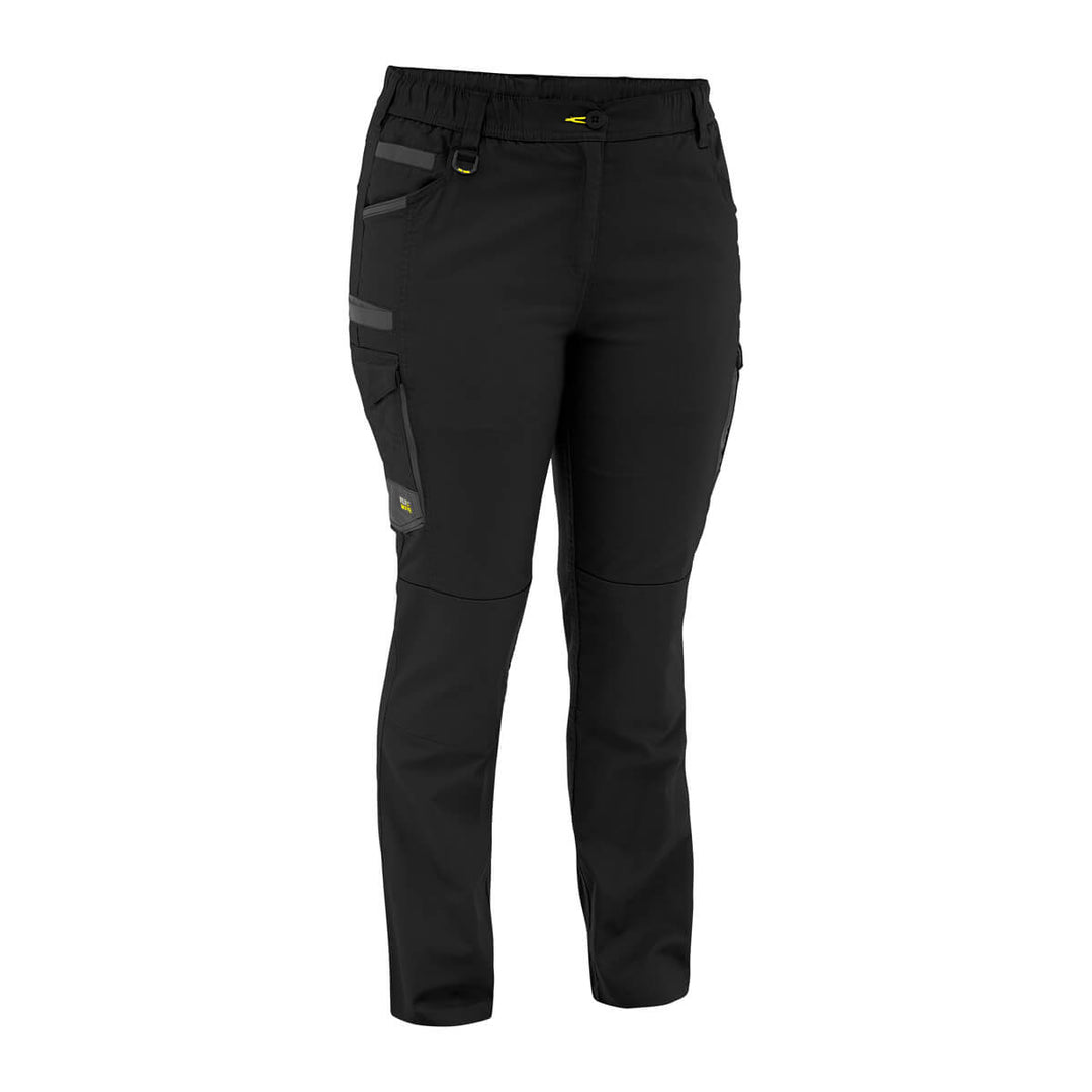 Bisley BPCL6338 Women's Flx & Move Stretch Canvas Elastic Waist Cargo Pants Stone