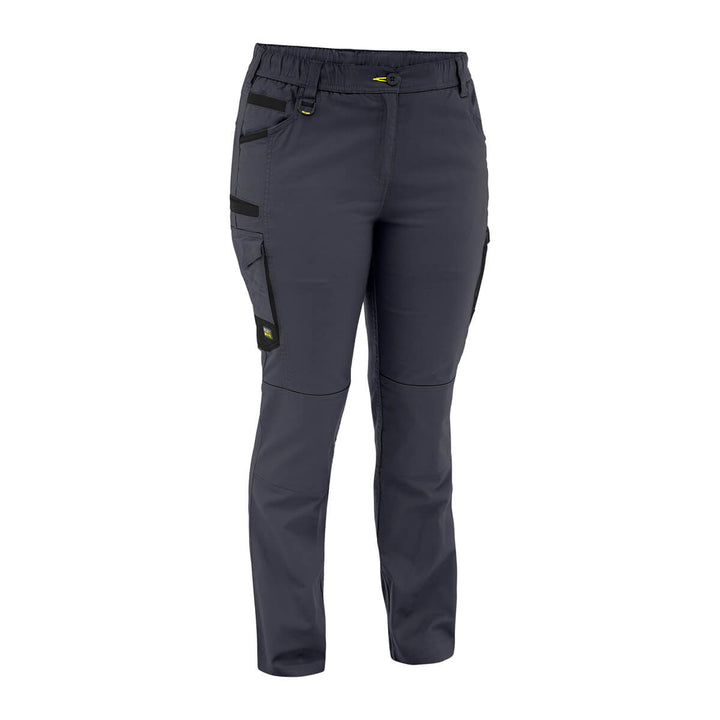 Bisley BPCL6338 Women's Flx & Move Stretch Canvas Elastic Waist Cargo Pants Stone