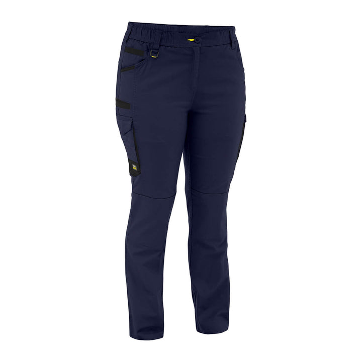 Bisley BPCL6338 Women's Flx & Move Stretch Canvas Elastic Waist Cargo Pants Stone