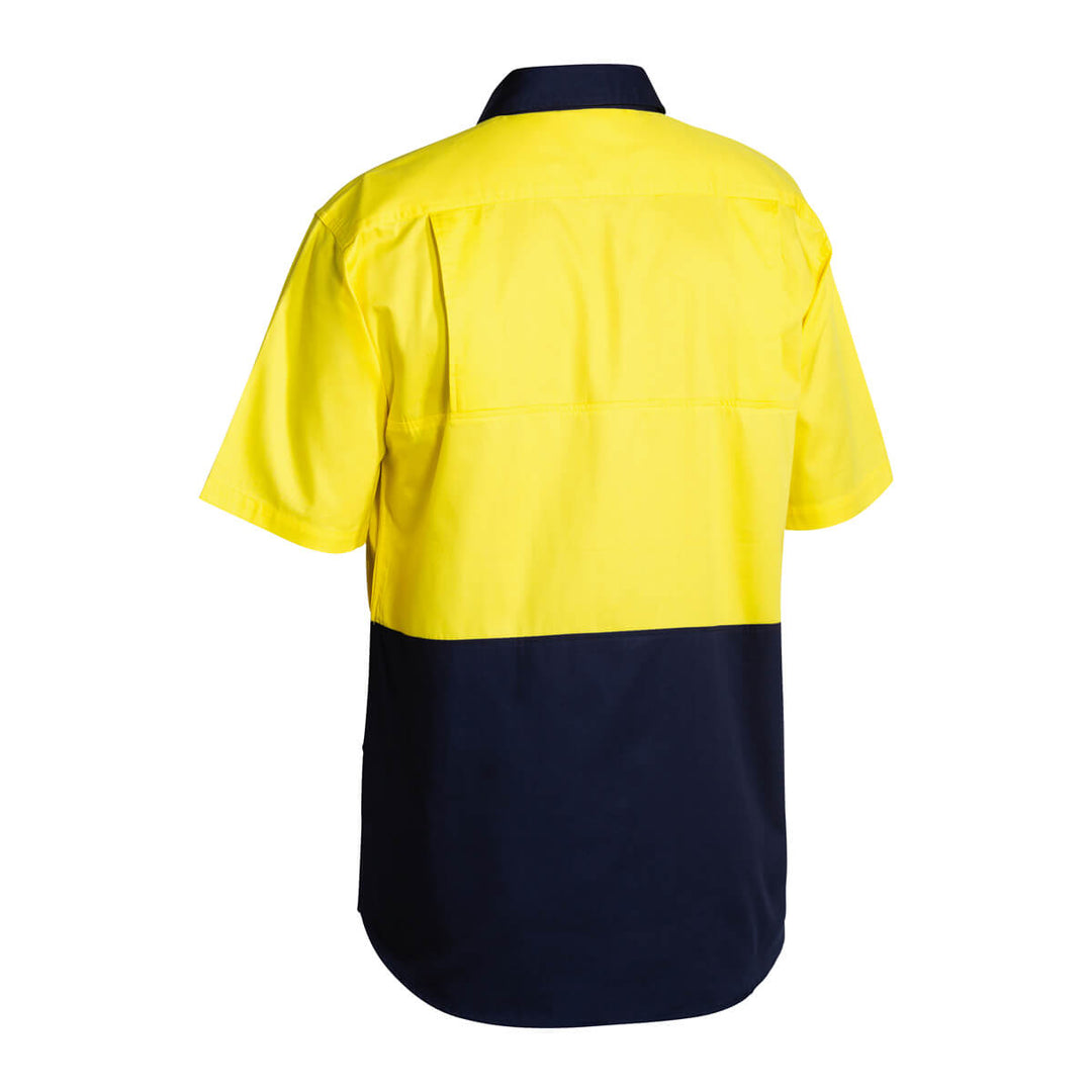 Bisley BS1895 Yellow Navy – Back View