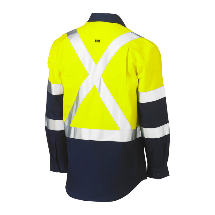 Bisley BS6696XT Yellow Navy – Back View