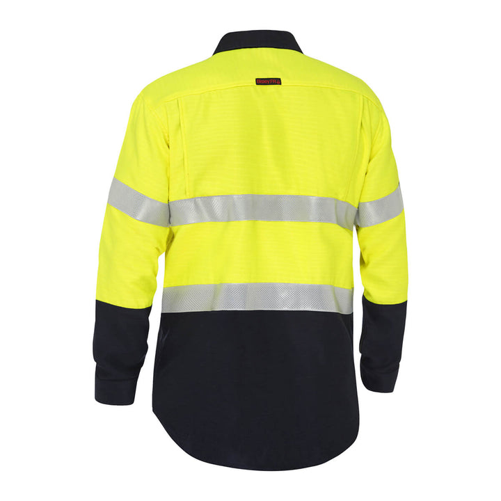 Bisley BS8338T Yellow Navy – Back View