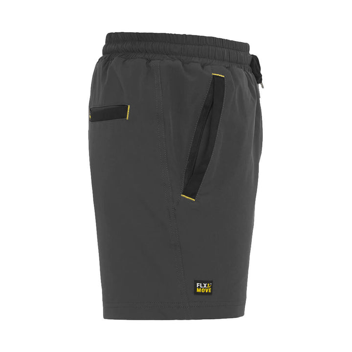 Bisley BSH1331 4-Way Stretch Elastic Waist Shorts Charcoal