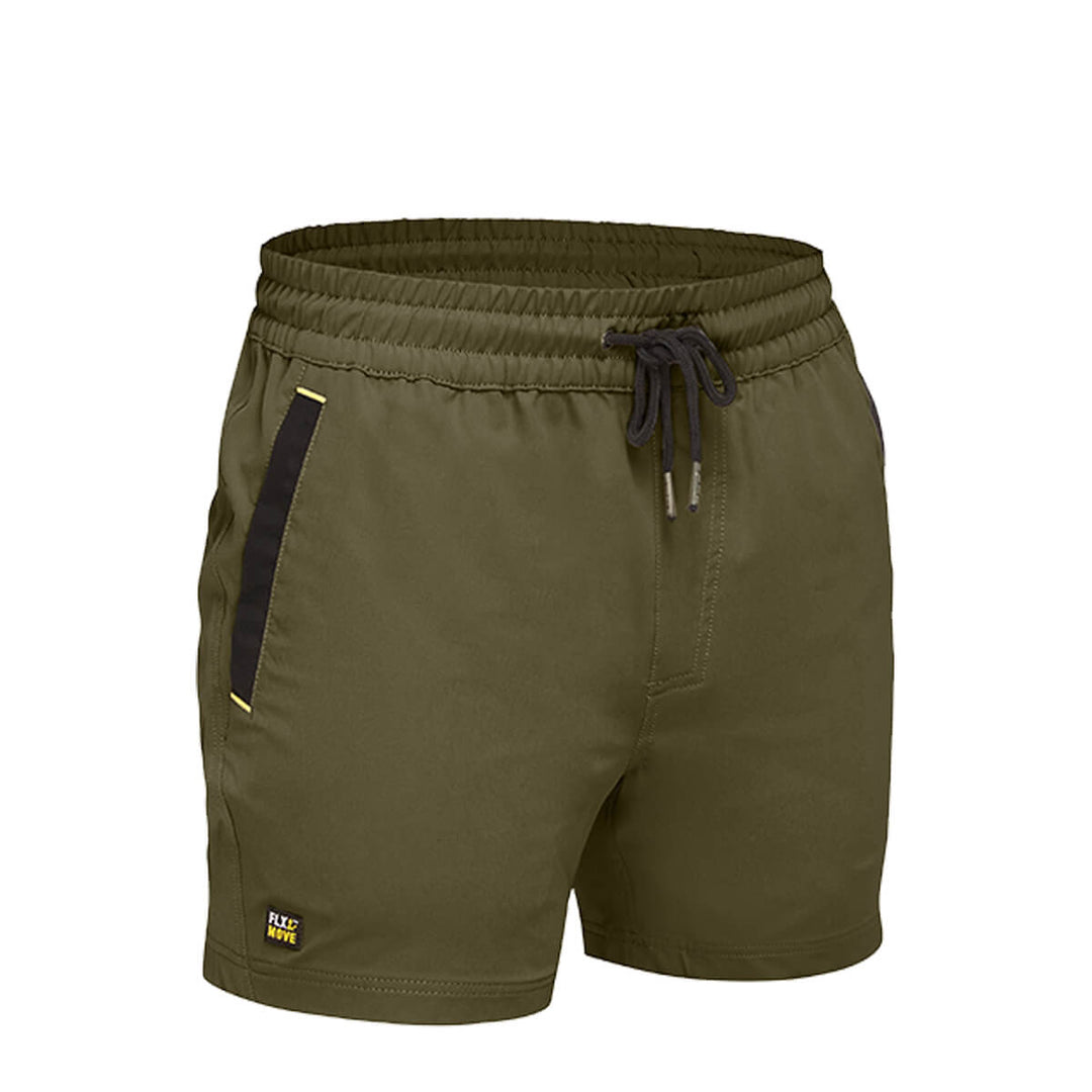 Bisley BSH1331 4-Way Stretch Elastic Waist Shorts Navy
