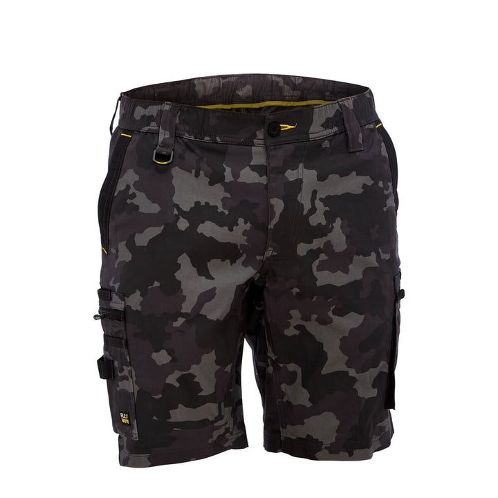 Bisley BSHC1337 Canvas Camo Cargo Short - Limited Edition Marine Digital Front