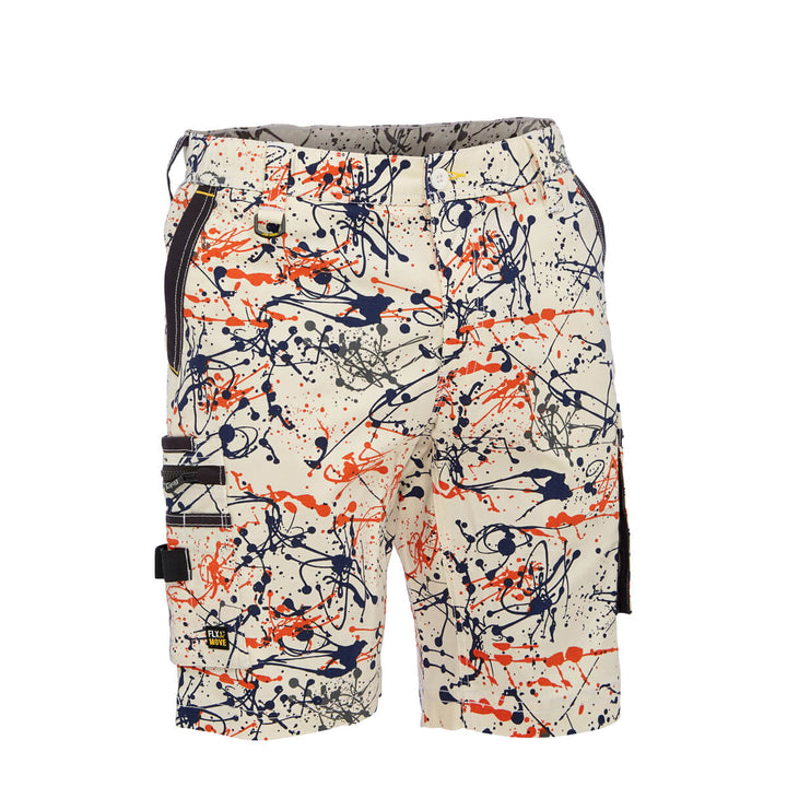 Bisley BSHC1337 Canvas Camo Cargo Short - Limited Edition Marine Digital Front