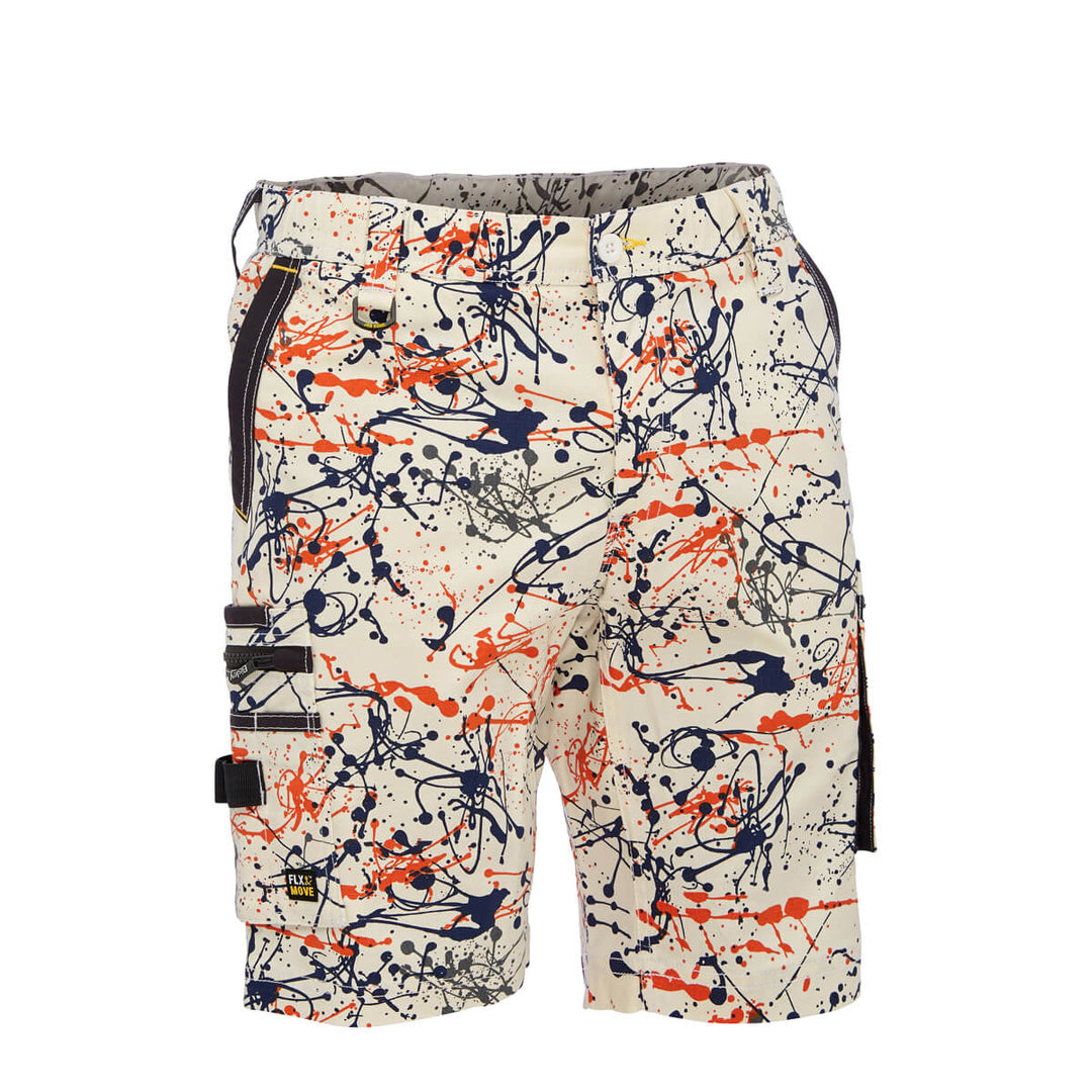 Bisley BSHC1337 Canvas Camo Cargo Short - Limited Edition Marine Digital Front