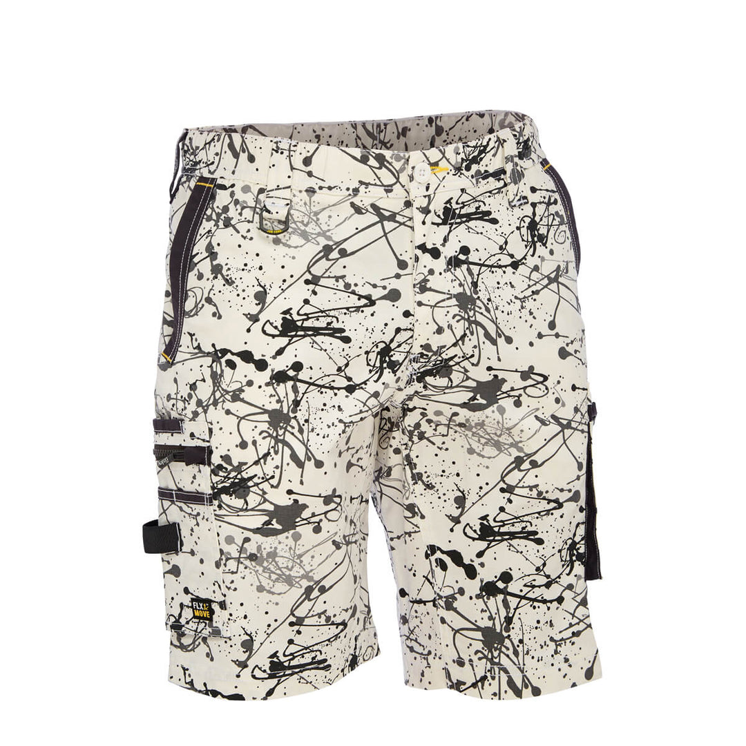 Bisley BSHC1337 Canvas Camo Cargo Short - Limited Edition Marine Digital Front