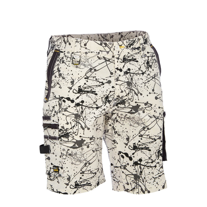 Bisley BSHC1337 Canvas Camo Cargo Short - Limited Edition Marine Digital Front