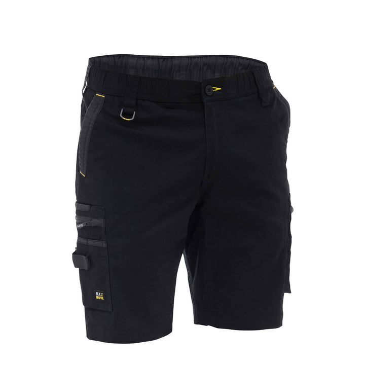 Bisley BSHC1338 Flx & Move Elastic Waist Cargo Short Stone