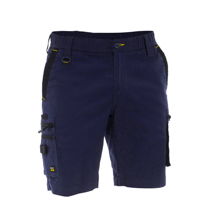 Bisley BSHC1338 Flx & Move Elastic Waist Cargo Short Stone
