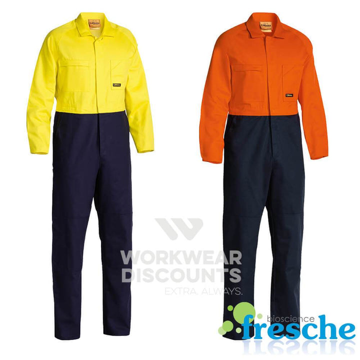 Bisley BC6357 Hi-Vis Cotton Drill Coverall