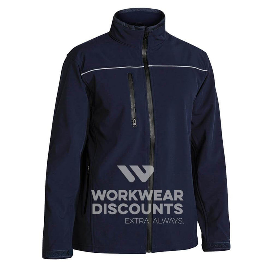 Bisley BJ6060 Soft Shell Jacket Navy Front
