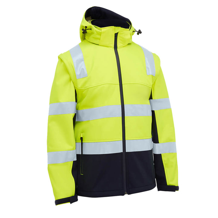Bisley BJ6078T Taped Two Tone Hi Vis 3-In-1 Soft Shell Jacket