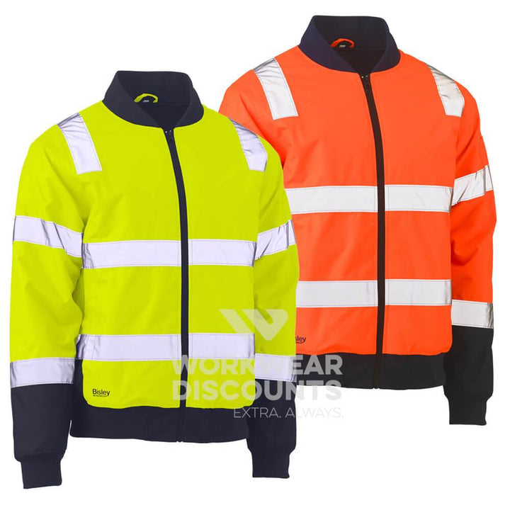 Bisley BJ6730T Hi-Vis Taped Bomber Jacket