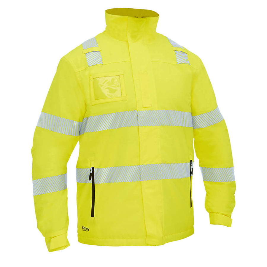 Bisley BJ6842T Taped Hi Vis Heated Jacket With Hood