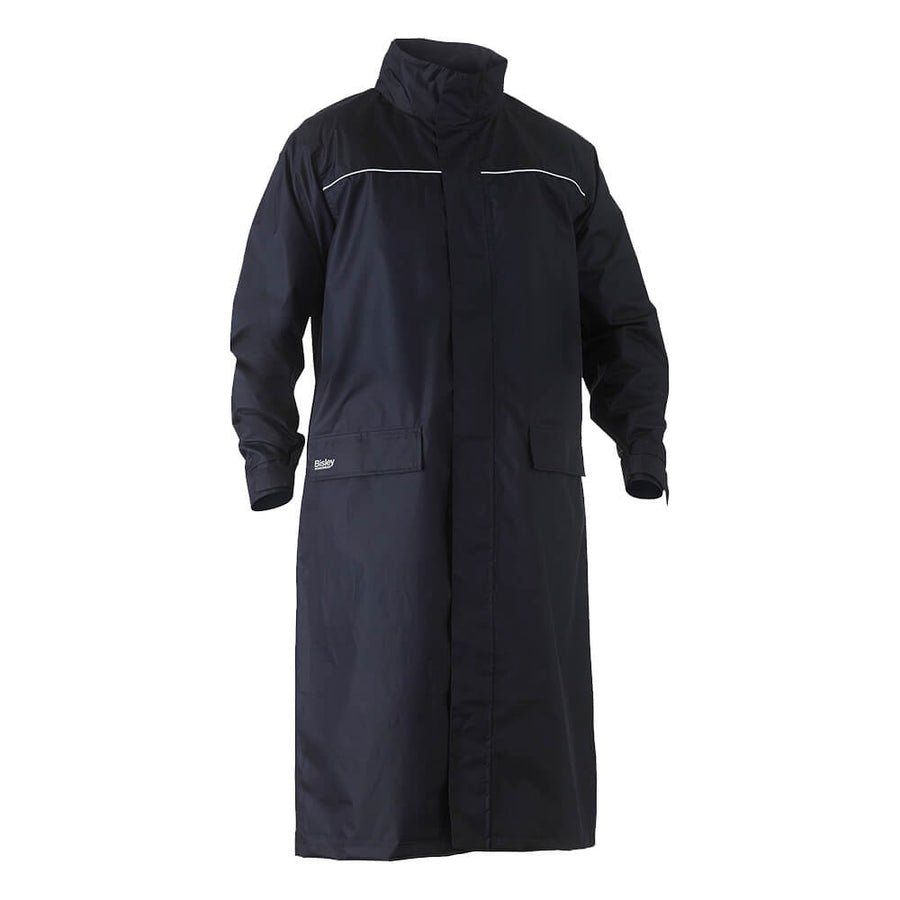 Bisley BJ6962 Long Rain Coat Front Hood Down