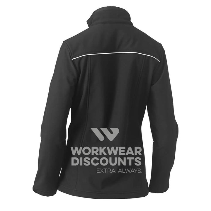 Bisley BJL6060 Womens Soft Shell Jacket Black Back