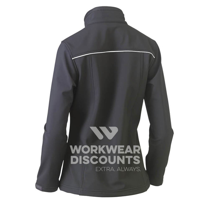 Bisley BJL6060 Womens Soft Shell Jacket Charcoal Back