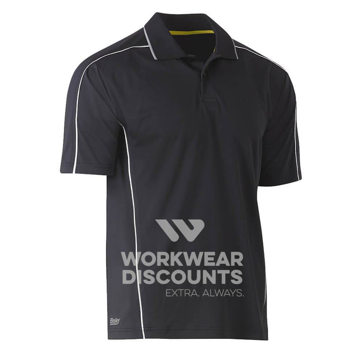 Bisley BK1425 Cool Mesh Polo Shirt Short Sleeve Charcoal