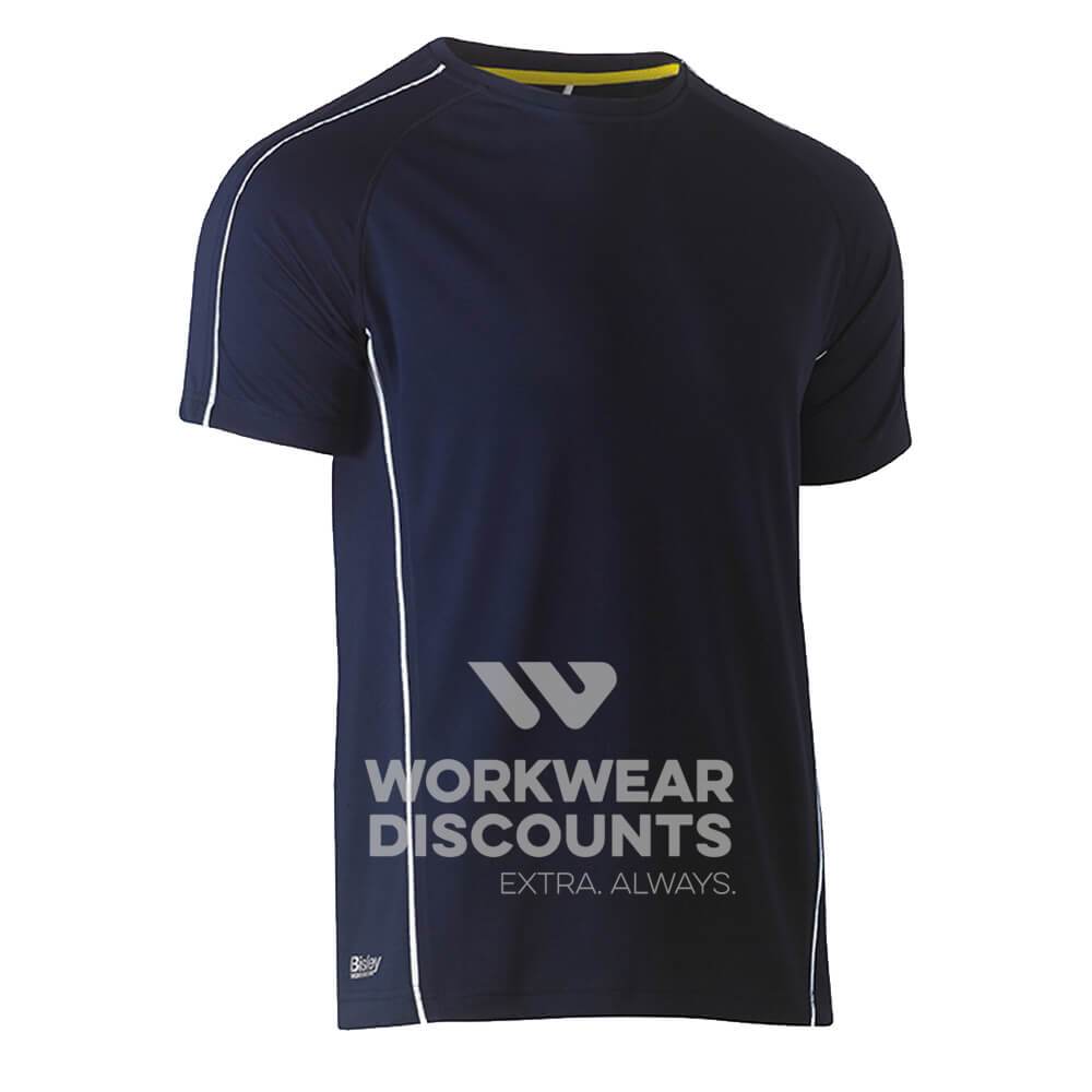 Bisley BK1426 Cool Mesh Tee Shirt Short Sleeve Navy