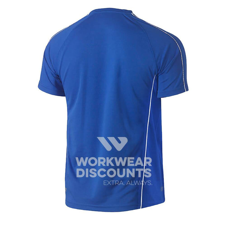 Bisley BK1426 Cool Mesh Tee Shirt with Reflective Piping Short Sleeve Royal Back