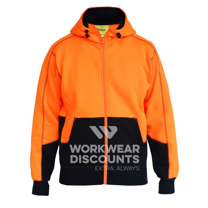 Bisley BK6819 Hi-Vis Polar Fleece Hoodie Orange