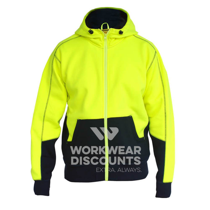 Bisley BK6819 Hi-Vis Polar Fleece Hoodie Yellow
