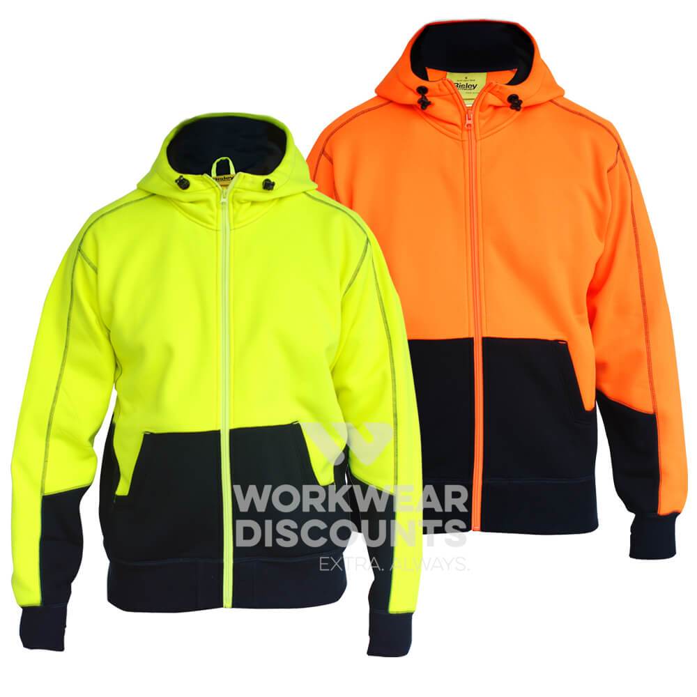 Bisley BK6819 Hi-Vis Polar Fleece Hoodie