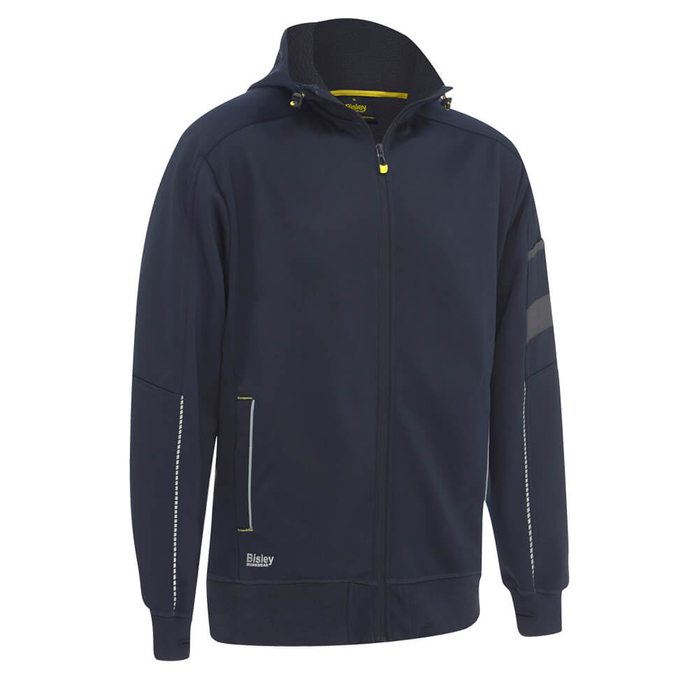 Bisley BK6925 Zip Front Work Fleece Hoodie