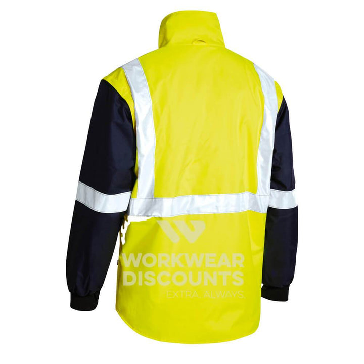 Bisley BK6975 Hi-Vis Five in One Jacket Yellow Navy View 4