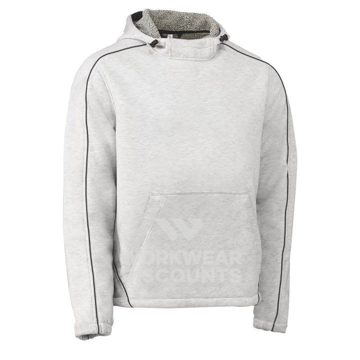 Bisley BK6983 Flex & Move Marle Fleece Hoodie Jumper Grey Marle Front