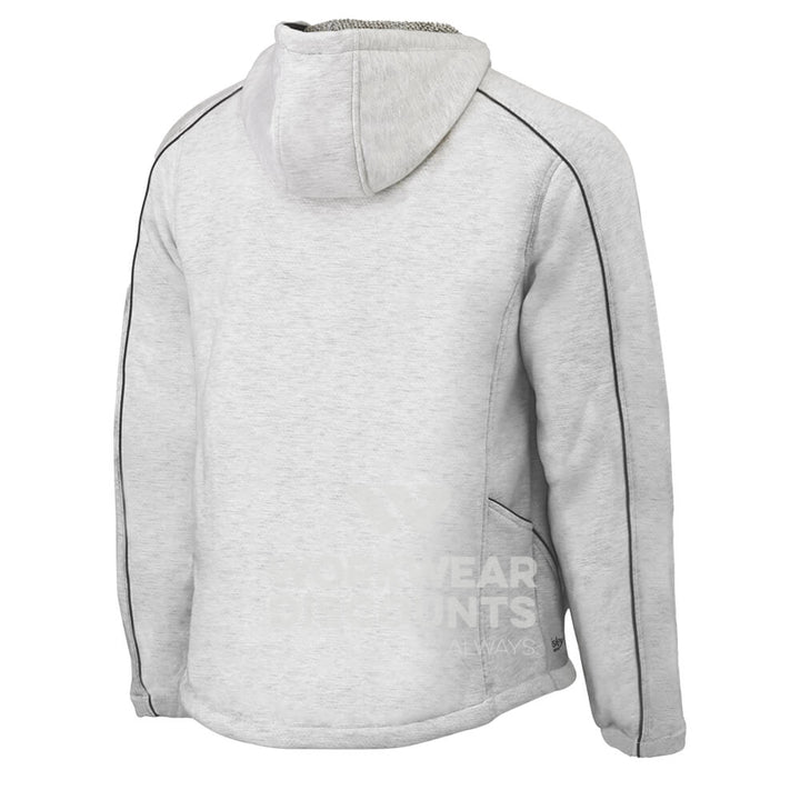 Bisley BK6983 Flex & Move Marle Fleece Hoodie Jumper Grey Marle Back