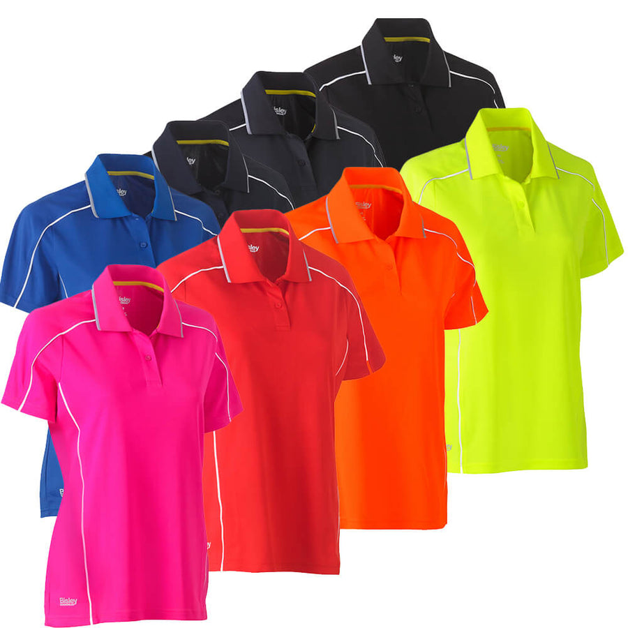 Bisley BKL1425 Ladies Cool Mesh Polo Shirt Short Sleeve