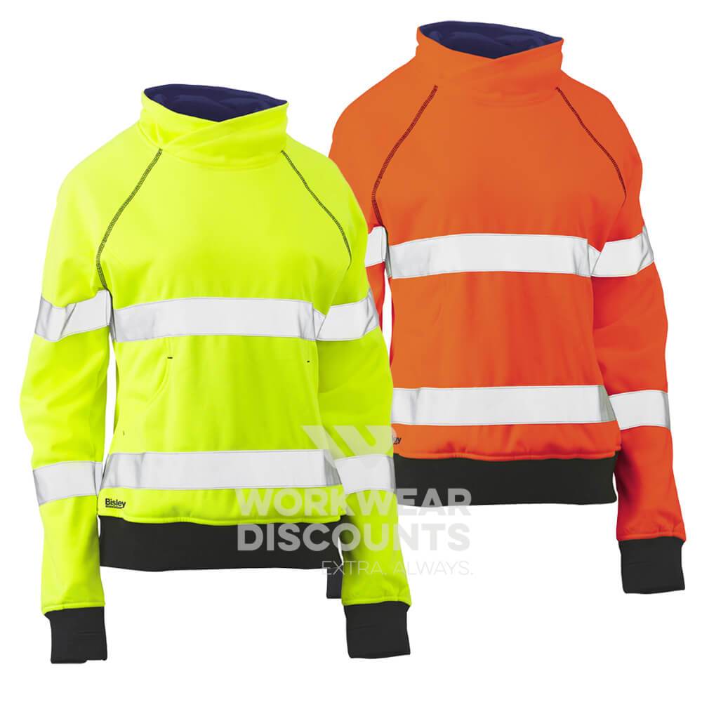 Bisley BKL6818T Womens Hi-Vis Taped Fleece Jumper