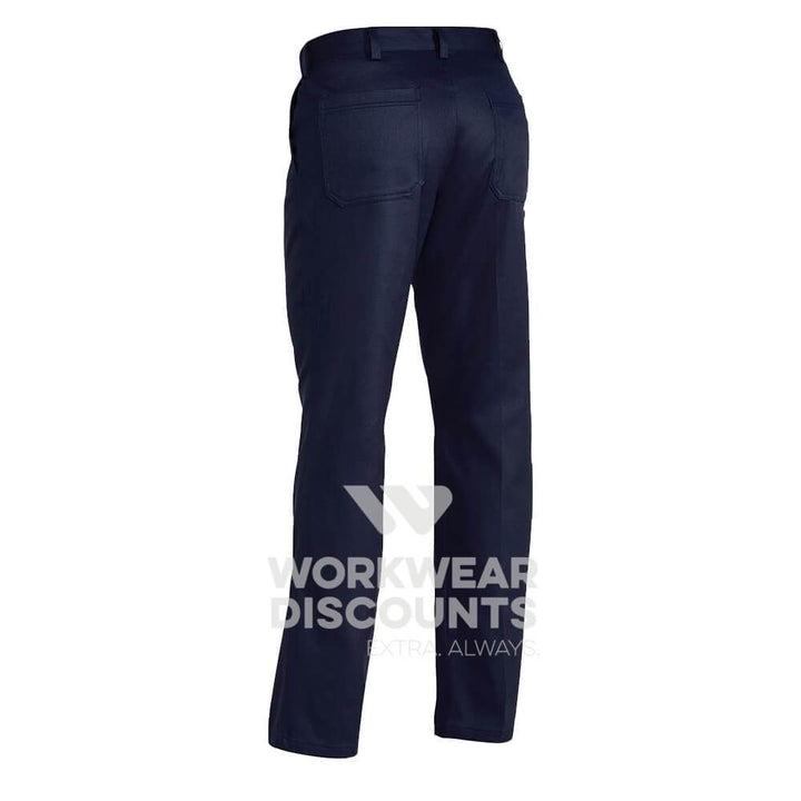 Bisley BP6007 Cotton Drill Pants Navy Back