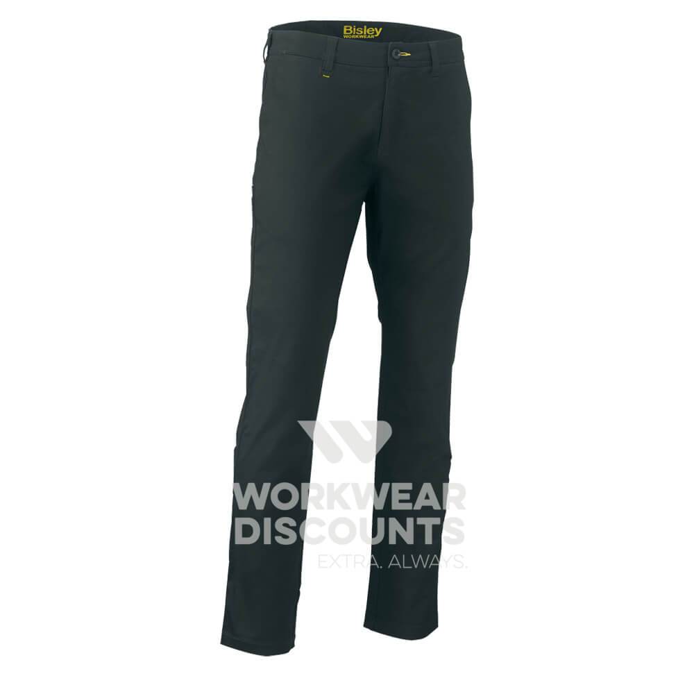 Bisley BP6008 Stretch Cotton Drill Work Pants Bottle Front
