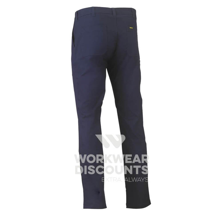Bisley BP6008 Stretch Cotton Drill Work Pants Navy Back