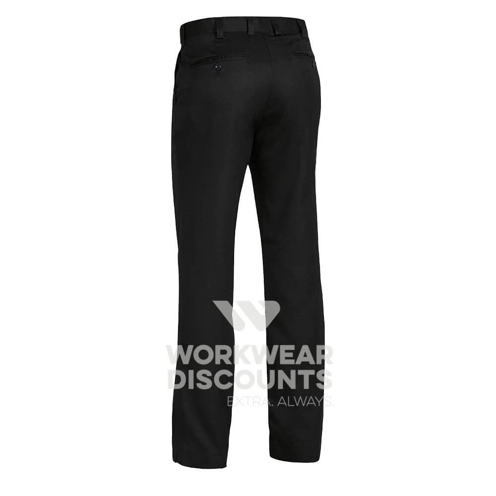 Bisley BP6123D Permanent Press Easy Fit Pants Black Back