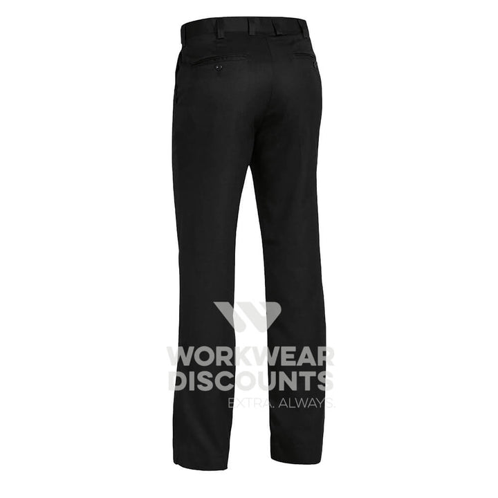 Bisley BP6123D Permanent Press Easy Fit Pants Black Back