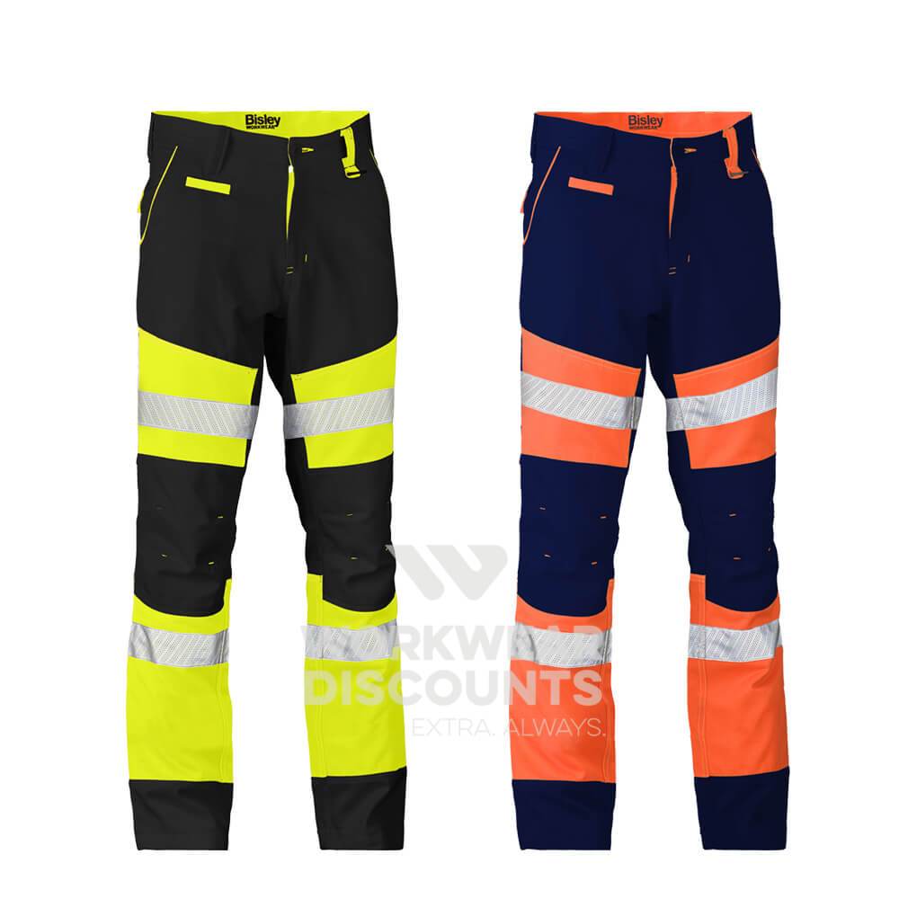 Bisley BP6412T Hi-Vis Contrast Biomotion Taped Pant