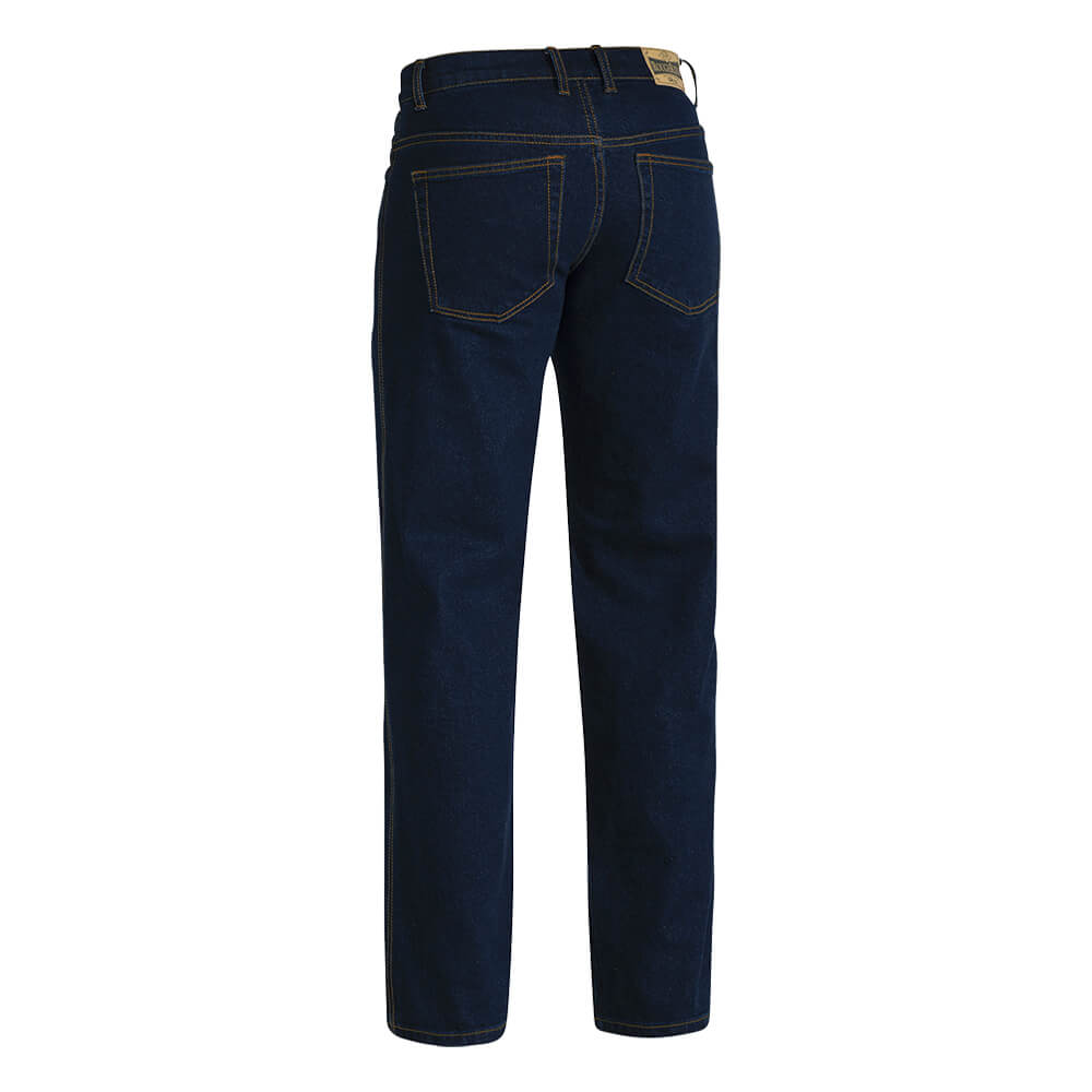 Bisley BP6712 Stretch Denim Jeans Navy Back