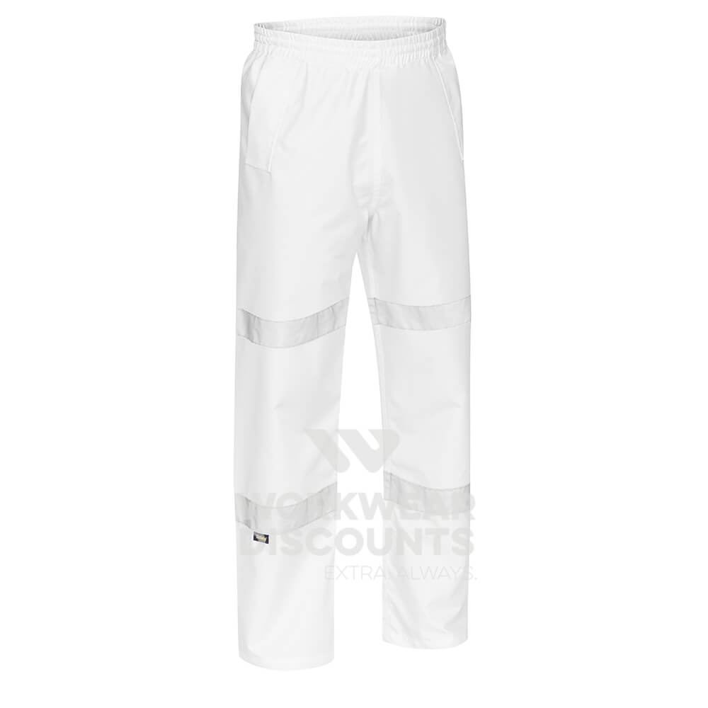 Bisley BP6969T Taped Shell Rain Pant White Front