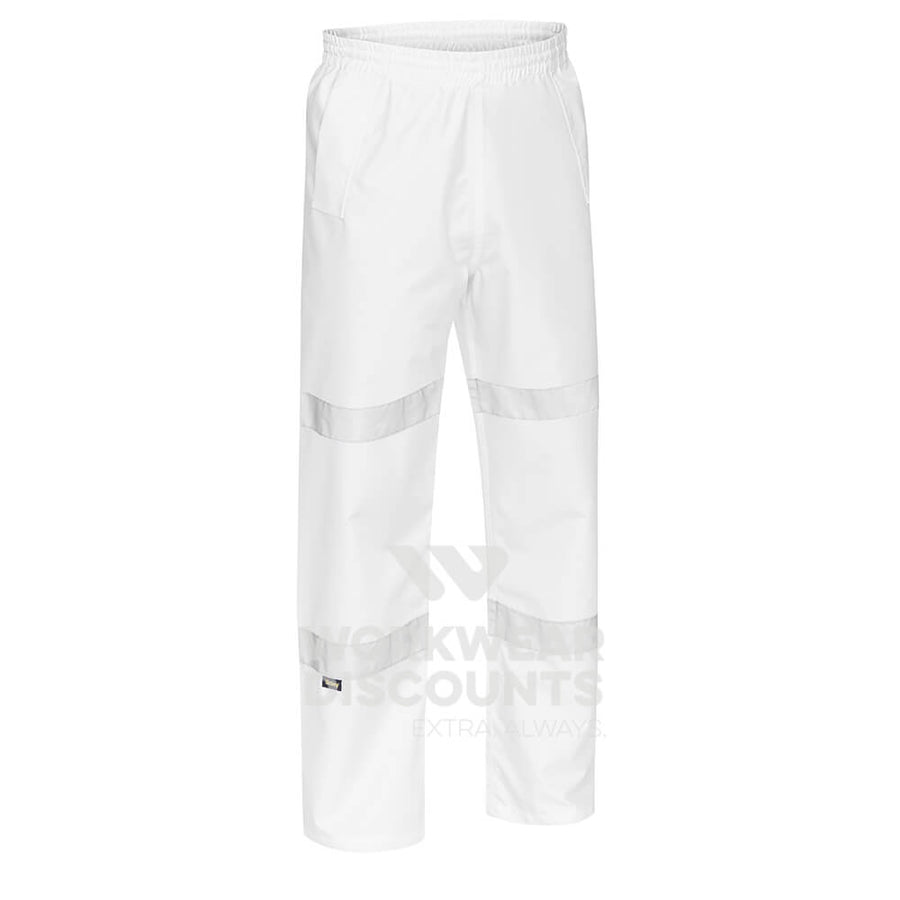 Bisley BP6969T Taped Shell Rain Pant White Front