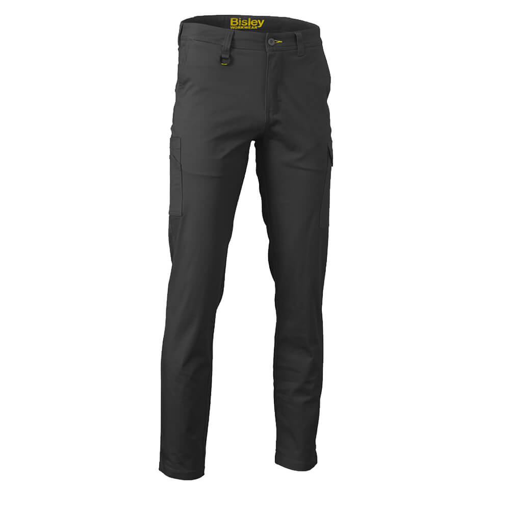 Bisley BPC6008 Stretch Cotton Drill Cargo Pants Black