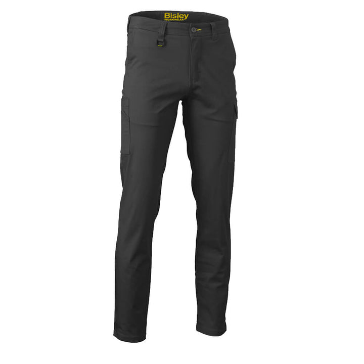 Bisley BPC6008 Stretch Cotton Drill Cargo Pants Black